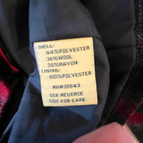 Maralyn and Me Women's Red and Black Plaid Jacket - Picture 8 of 9